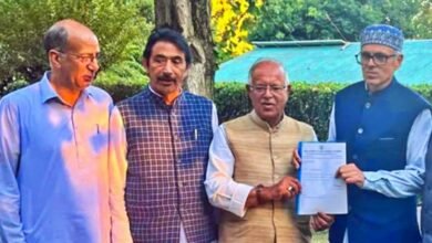 Congress in Jammu and Kashmir refused to take oath, protesting against the restoration of statehood