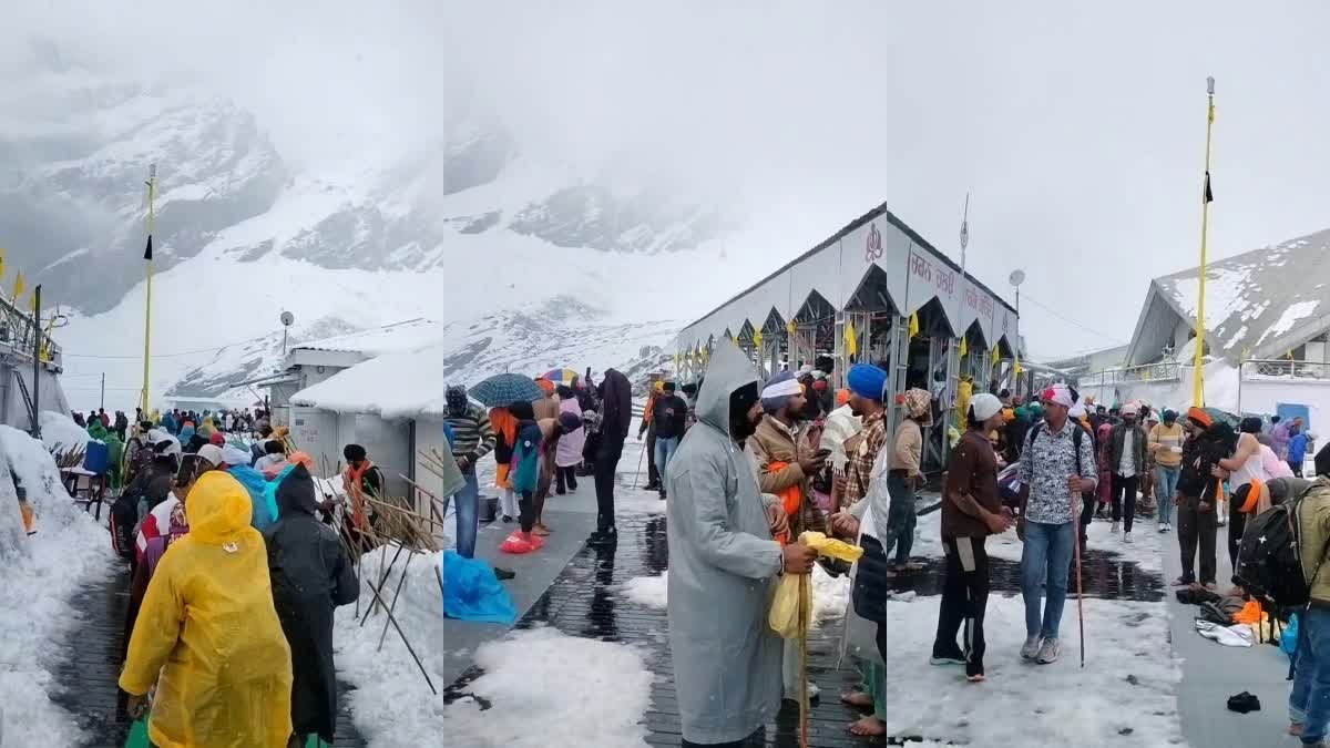A huge crowd of devotees gathered at Hemkund Sahib and Tungnath Dham, breaking the old records